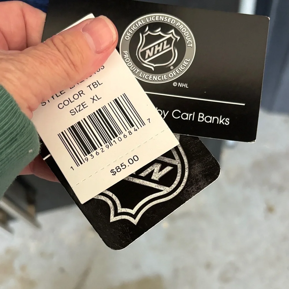 NHL Blue Full-Zip Jacket with White Accents
